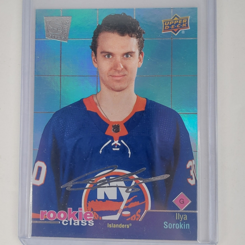 Ilya Sorokin UD Rookie Class Rookie Card 2020/21 RC-3 New York Islanders